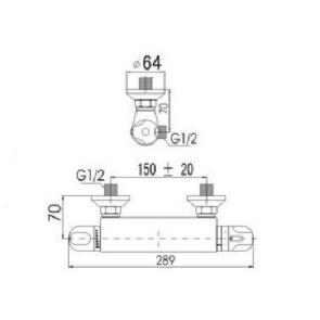 Esquema do produto Base de chuveiro